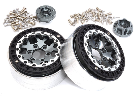 Alloy Machined Multi Spoke 1.9 Wheels (2) for Scale Crawler W=25mm