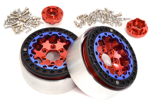 Alloy Machined Multi Spoke 1.9 Wheels (2) for Scale Crawler W=25mm