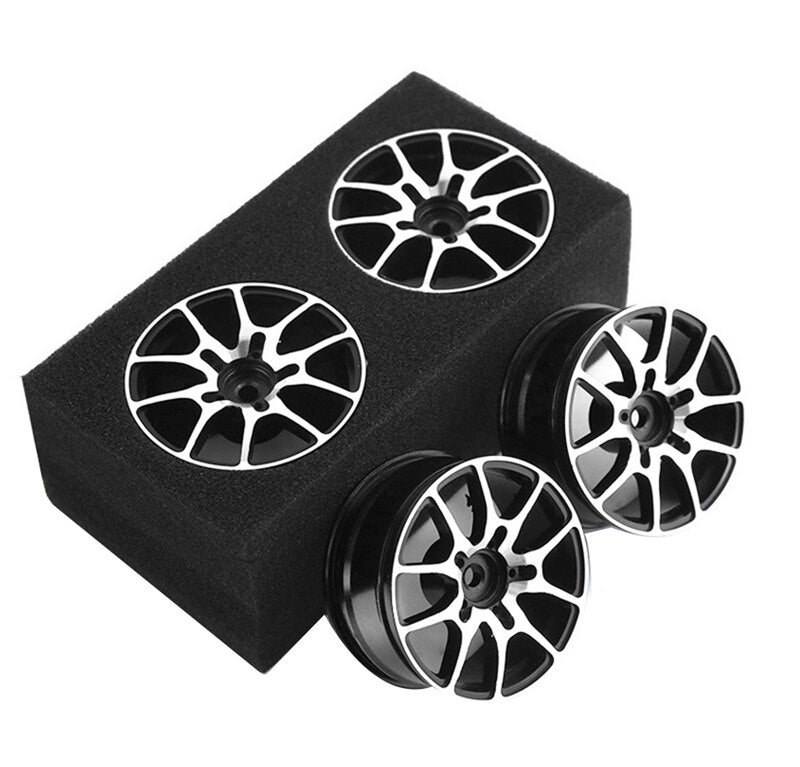 Alloy Machined 10 Spoke Wheel Set (4) for 1/10 Drift and Touring W=26mm