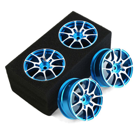 Alloy Machined 10 Spoke Wheel Set (4) for 1/10 Drift and Touring W=26mm