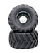 Wheels & Tires Set (2) w/ 17mm Hex for Losi LMT & 1/10 Monster Truck O.D.=172mm