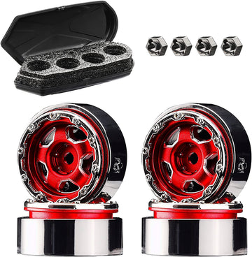 Scale Model Luggage Storage Cargo Case & Alloy Wheel Set for Axial SCX24