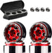 Scale Model Luggage Storage Cargo Case & Alloy Wheel Set for Axial SCX24