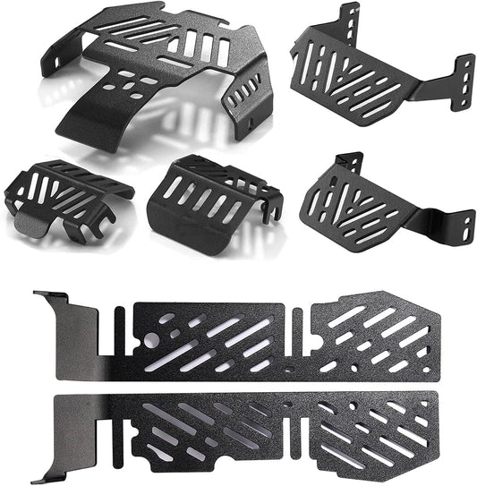 HD Steel Protection Guard & Skid Plates (7) for Traxxas 1/10 TRX-4 Crawler