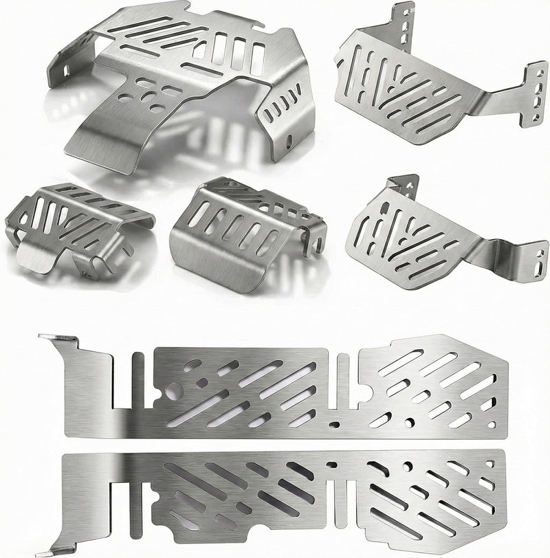 HD Steel Protection Guard & Skid Plates (7) for Traxxas 1/10 TRX-4 Crawler