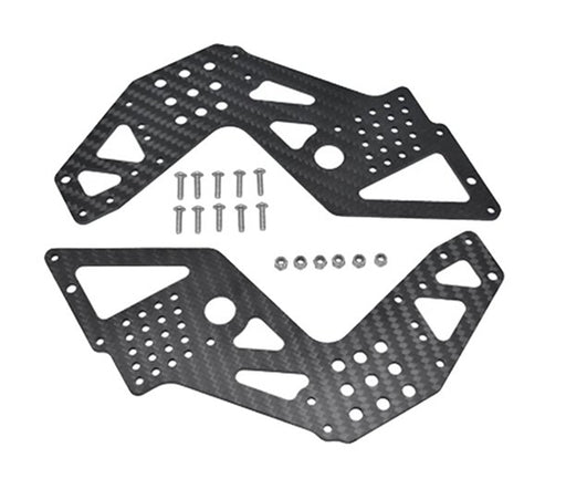 Carbon Fiber F/R Side Chassis (2) Plates for Losi LMT 4WD Monster