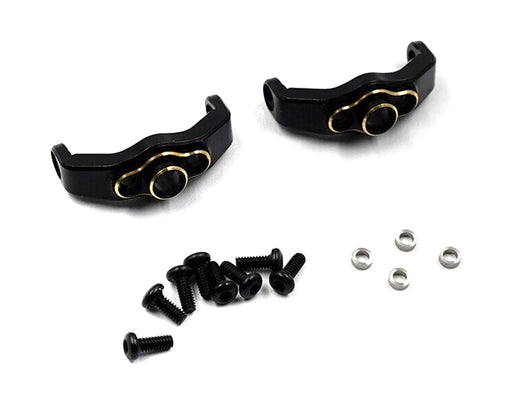 Brass Alloy Caster Blocks (2) 6g Each for Traxxas 1/18 TRX-4M Crawler