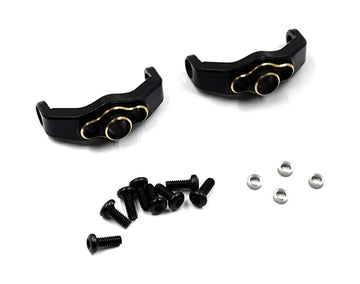 Brass Alloy Caster Blocks (2) 6g Each for Traxxas 1/18 TRX-4M Crawler