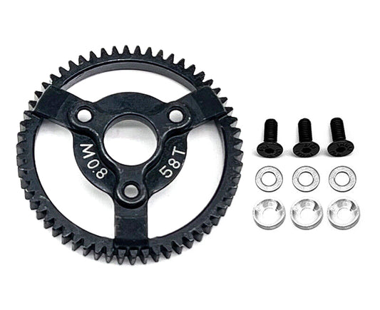 Steel 58T Spur Gear 0.8M 32P for Traxxas 1/10 Slash 2WD & Drag Slash