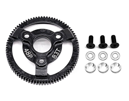 Steel 83T Spur Gear 0.6M 48P for Traxxas 1/10 Slash 2WD & Drag Slash