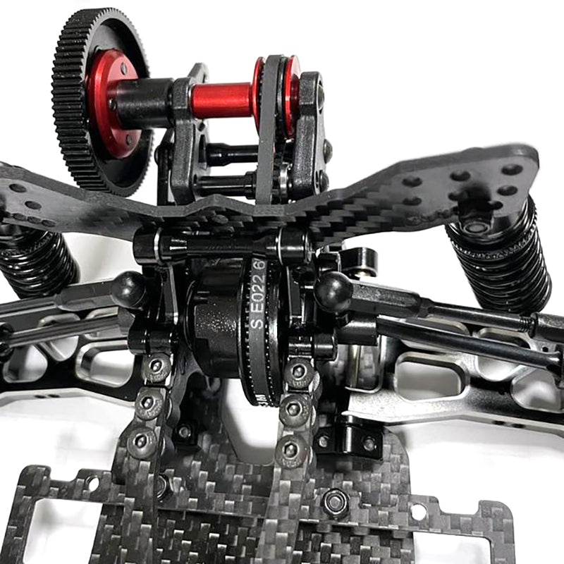 Black High Performance CF Version 1/10 Scale RWD Drift Car Kit 2.0