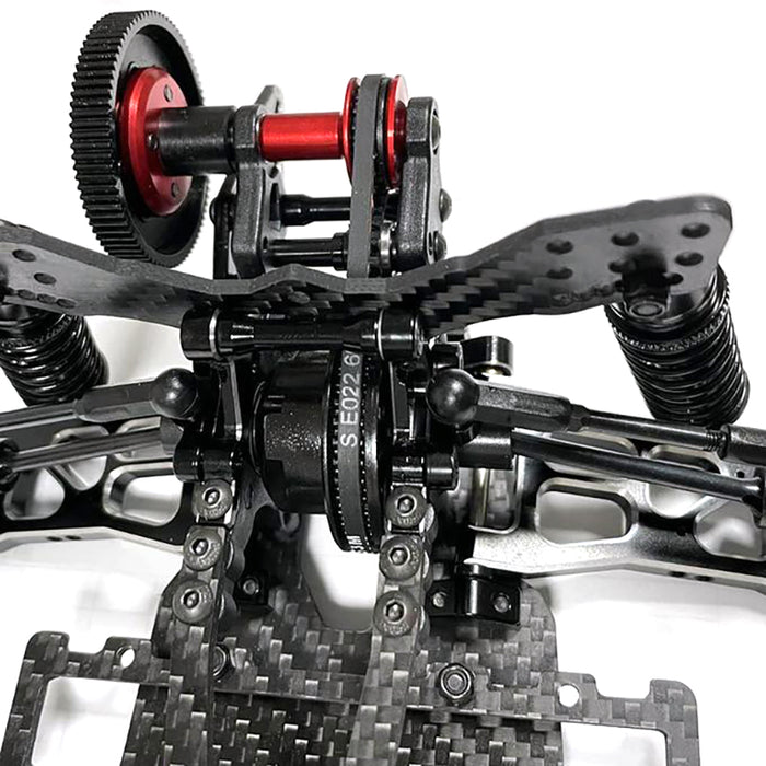 Black High Performance CF Version 1/10 Scale RWD Drift Car Kit 2.0