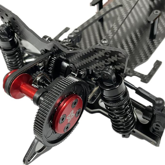 Black High Performance CF Version 1/10 Scale RWD Drift Car Kit 2.0