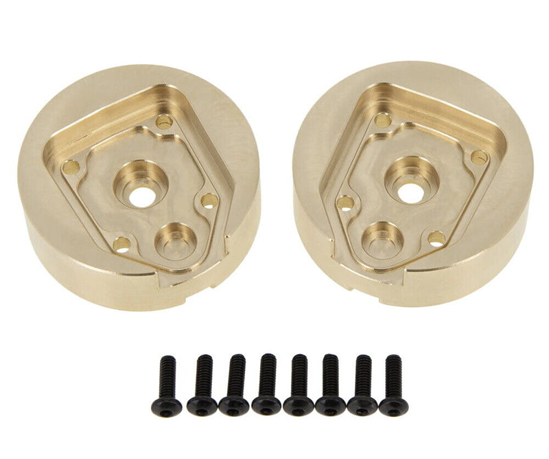 Brass Machined Rear Portal Housing Covers (2) 65g Each for 1/18 UTB18 Capra 4WD