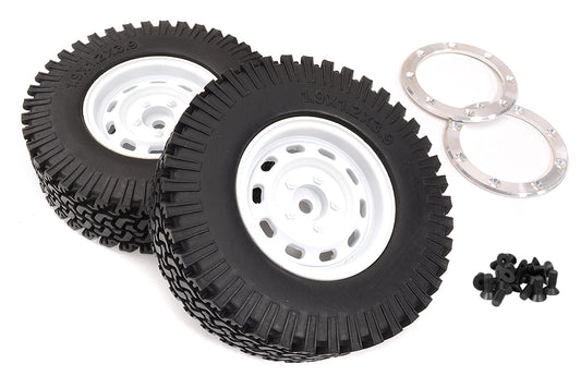 Realistic Alloy 1.9 Wheel & Tire (2) 394g Total for Scale Crawler (O.D.=97mm)