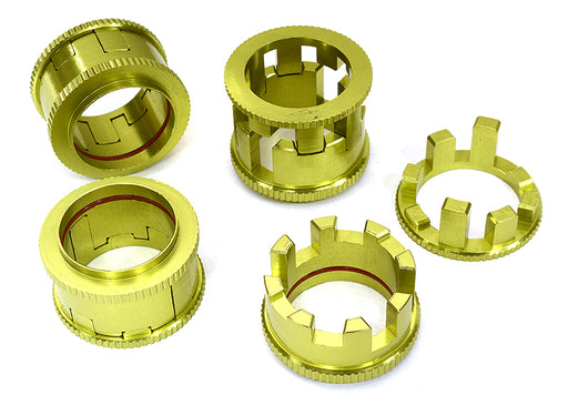 Billet Machined 4-Step 15-24mm Adj Spring Spacers for Arrma 1/10 Kraton 4X4 4S