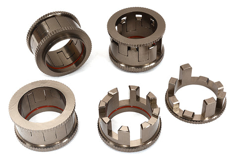 Billet Machined 4-Step 15-24mm Adj Spring Spacers for Arrma 1/10 Kraton 4X4 4S