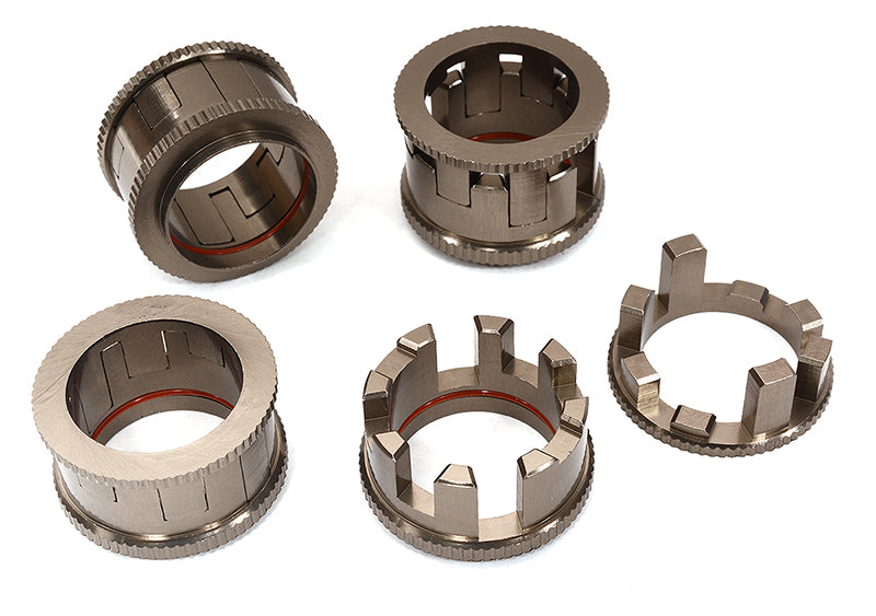 Billet Machined 4-Step 15-24mm Adj Spring Spacers for Arrma 1/10 Kraton 4X4 4S