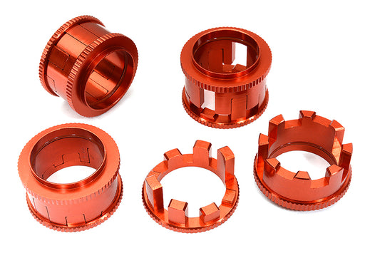 Billet Machined 4-Step 15-24mm Adj Spring Spacers for Arrma 1/10 Kraton 4X4 4S