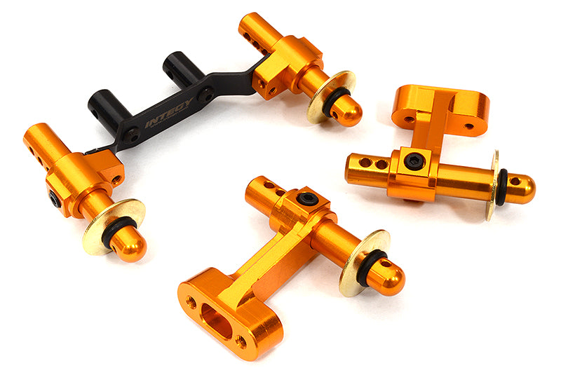 Orange Front & Rear Body Mounts for Arrma Kraton 4X4 4S V2 BLX 1/10 Scale