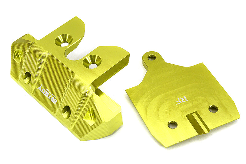 Machined Rear Skid Plate & Bumper w/ 1-Pc Block D for Traxxas 1/8 Sledge 9536