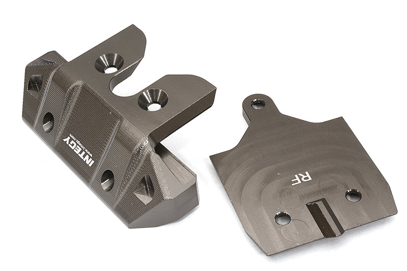 Machined Rear Skid Plate & Bumper w/ 1-Pc Block D for Traxxas 1/8 Sledge 9536
