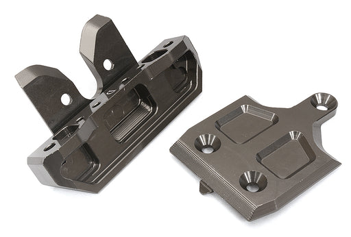 Billet Machined Rear Skid Plate & Bumper w/ 1-Pc Block D for Traxxas 1/8 Sledge