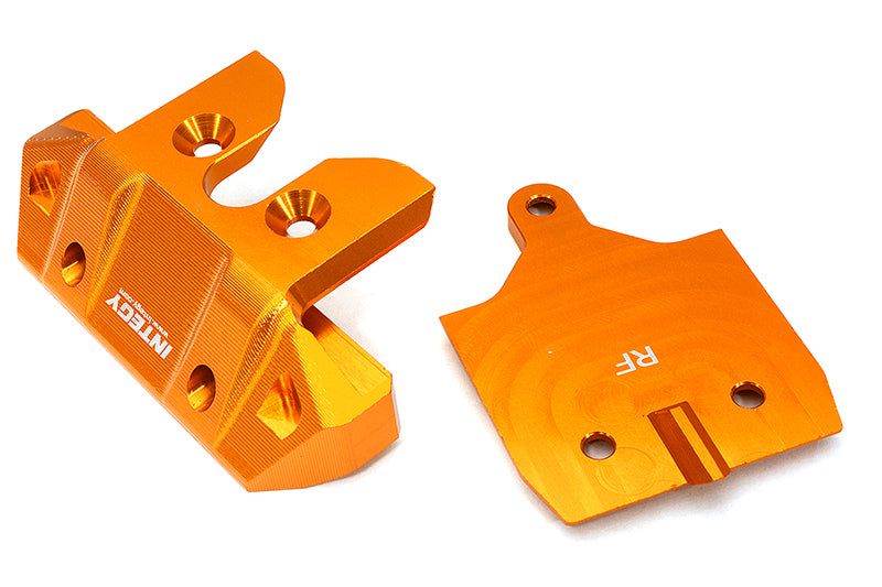 Machined Rear Skid Plate & Bumper w/ 1-Pc Block D for Traxxas 1/8 Sledge 9536