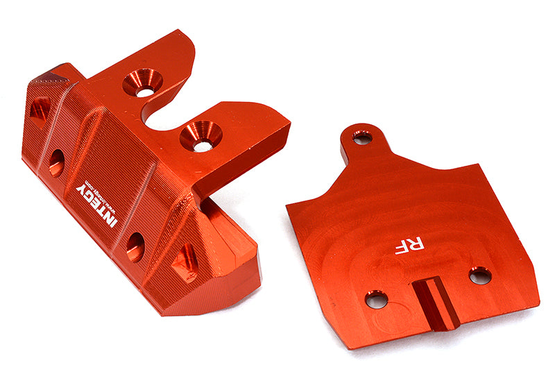 Machined Rear Skid Plate & Bumper w/ 1-Pc Block D for Traxxas 1/8 Sledge 9536