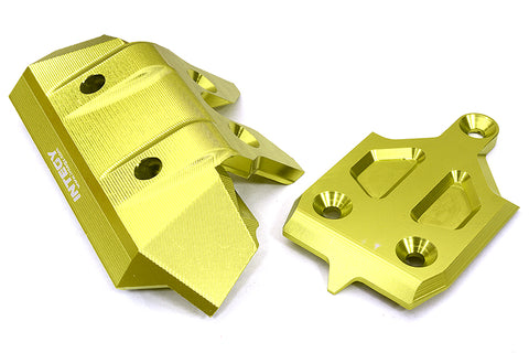 Billet Machined Front Skid Plate & Bumper w/ 1-Pc Block A for Traxxas 1/8 Sledge