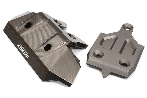 Billet Machined Front Skid Plate & Bumper w/ 1-Pc Block A for Traxxas 1/8 Sledge