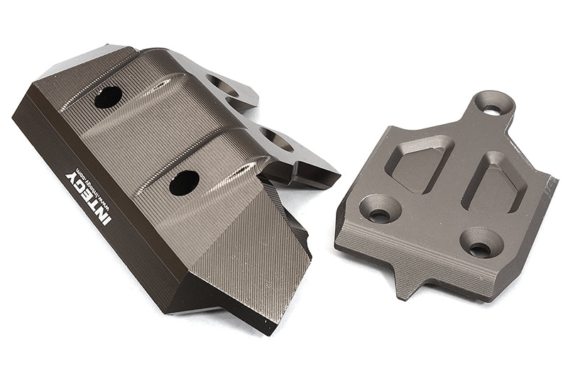 Billet Machined Front Skid Plate & Bumper w/ 1-Pc Block A for Traxxas 1/8 Sledge