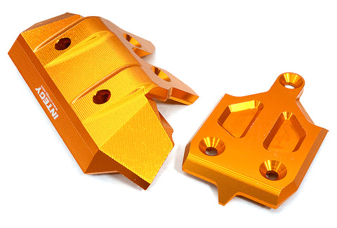 Billet Machined Front Skid Plate & Bumper w/ 1-Pc Block A for Traxxas 1/8 Sledge