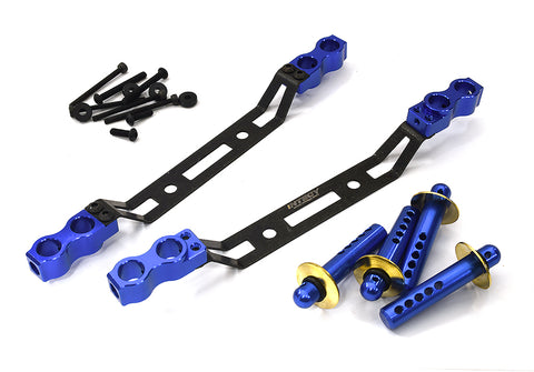 Front & Rear Body Mounts w/ Body Posts for Arrma 1/7 Infraction 6S BLX