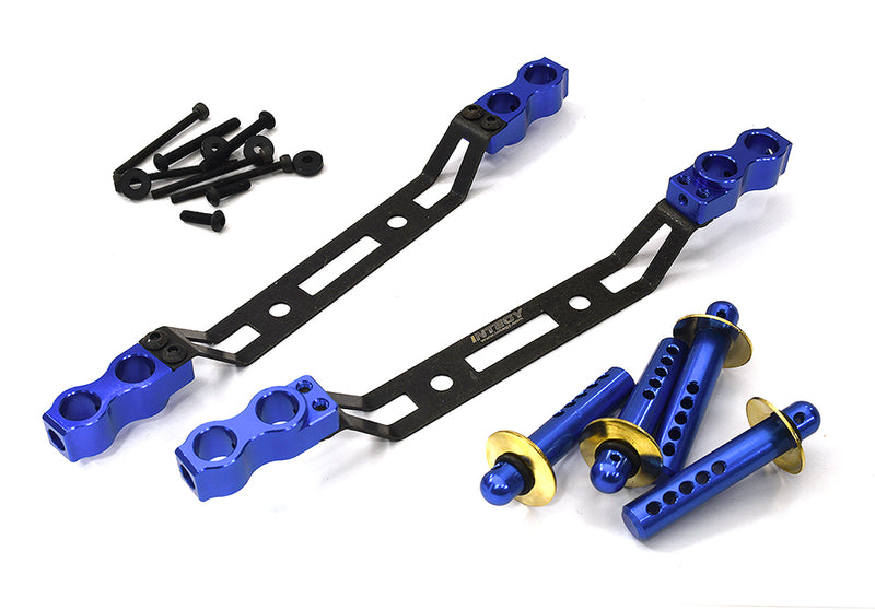 Front & Rear Body Mounts w/ Body Posts for Arrma 1/7 Infraction 6S BLX