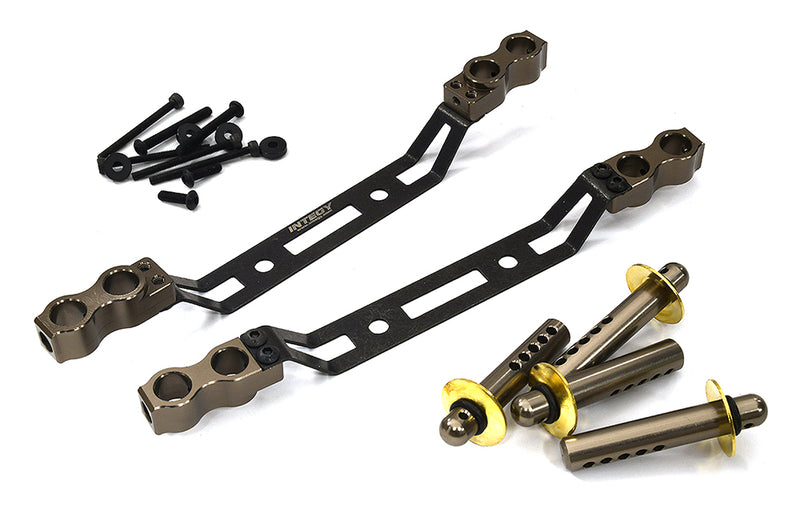 Front & Rear Body Mounts w/ Body Posts for Arrma 1/7 Infraction 6S BLX