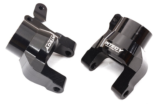 Black Billet Machined Caster Blocks for Axial SCX6 Jeep Wrangler 1/6 Scale
