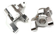 Silver Billet Machined Caster Blocks for Axial SCX6 Jeep Wrangler 1/6 Scale