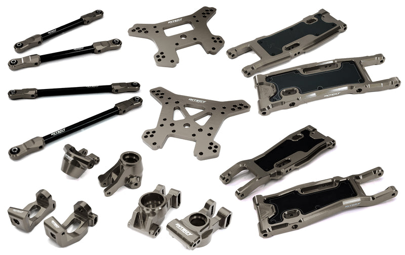 Complete Grey Suspension Upgrade Kit for Traxxas Sledge 4WD 1/8 Scale