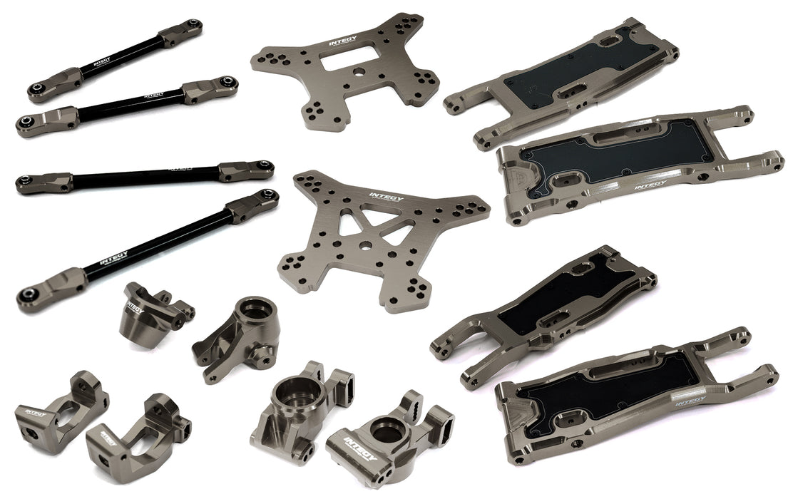 Complete Grey Suspension Upgrade Kit for Traxxas Sledge 4WD 1/8 Scale