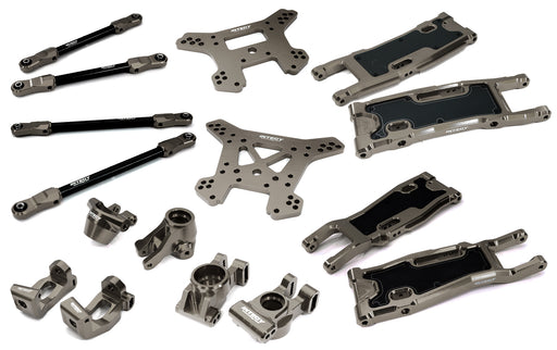 Complete Grey Suspension Upgrade Kit for Traxxas Sledge 4WD 1/8 Scale