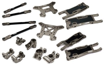 Complete Grey Suspension Upgrade Kit for Traxxas Sledge 4WD 1/8 Scale