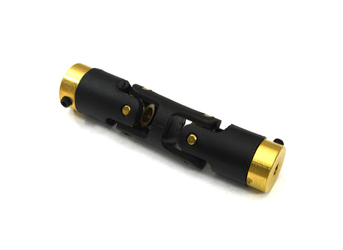 Motor Coupler Double Joint L=63mm O.D.=13mm 3.17mm to 2mm for RC Boat