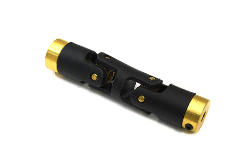 Motor Coupler Double Joint L=63mm O.D.=13mm 3.17mm to 4mm for RC Boat