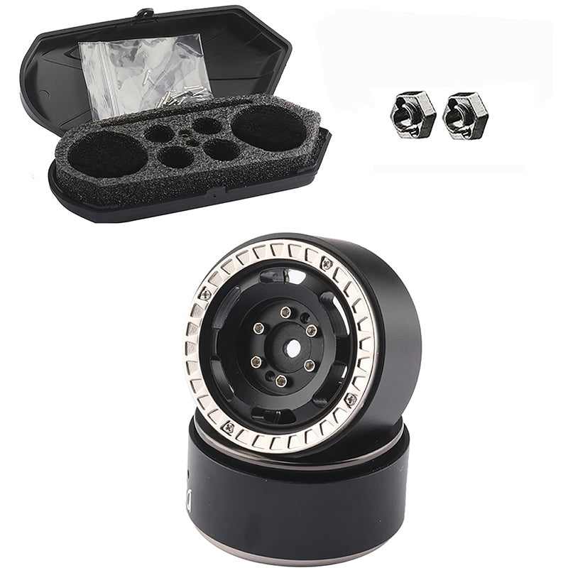 Luggage Storage Case & Alloy 1.3 Beadlock Wheels (2) for Traxxas 1/18 TRX-4M