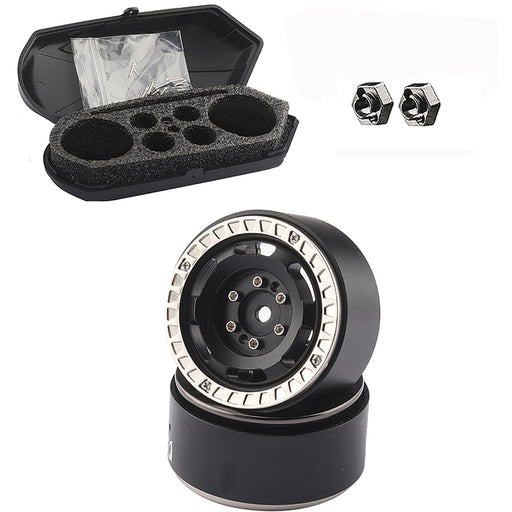 Luggage Storage Case & Alloy 1.3 Beadlock Wheels (2) for Traxxas 1/18 TRX-4M