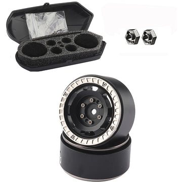 Luggage Storage Case & Alloy 1.3 Beadlock Wheels (2) for Traxxas 1/18 TRX-4M