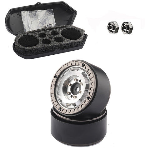 Luggage Storage Case & Alloy 1.3 Beadlock Wheels (2) for Traxxas 1/18 TRX-4M