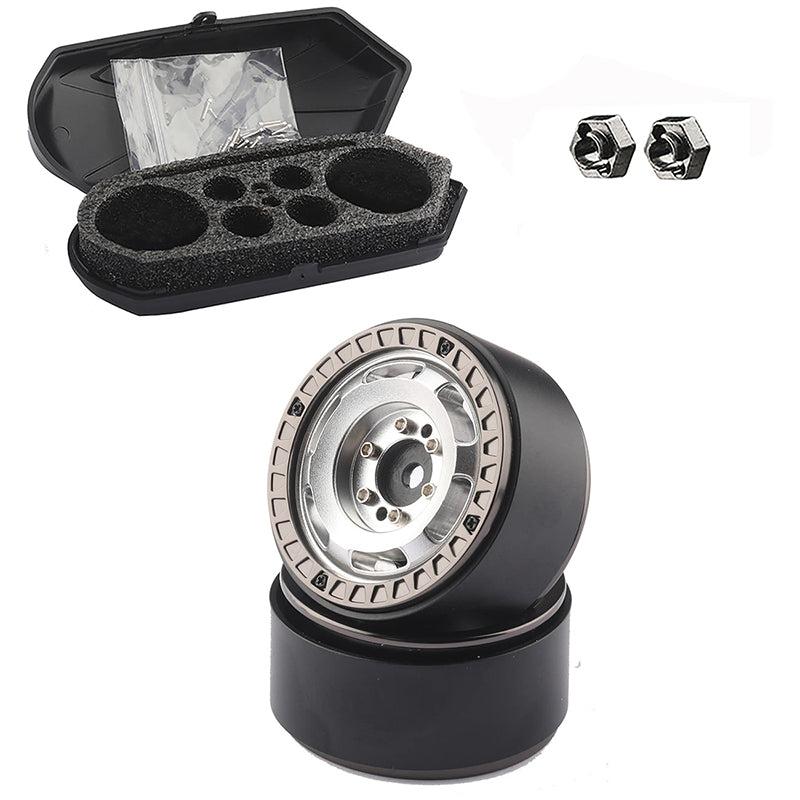 Luggage Storage Case & Alloy 1.3 Beadlock Wheels (2) for Traxxas 1/18 TRX-4M