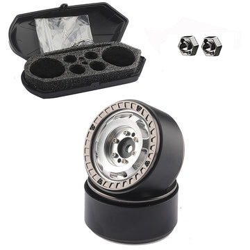 Luggage Storage Case & Alloy 1.3 Beadlock Wheels (2) for Traxxas 1/18 TRX-4M